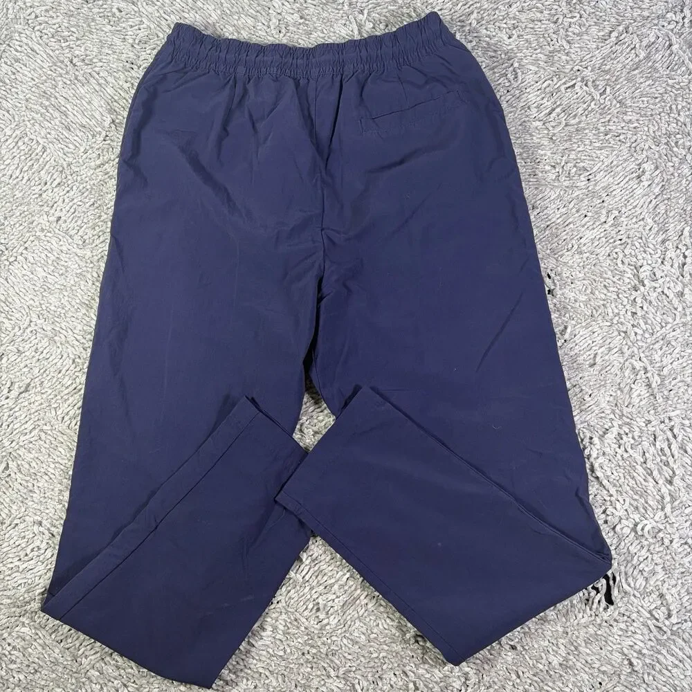 Vintage Jordan Woven Joggers Mens Medium Navy Blue Activewear Training Y2K Nylon